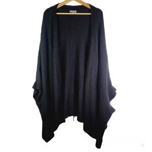 Sears Elegant Black Shawl Sweater